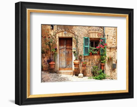 Old Charming Streets Spain-null-Framed Premium Giclee Print
