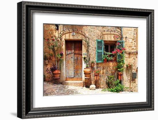 Old Charming Streets Spain-null-Framed Art Print