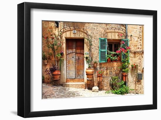 Old Charming Streets Spain-null-Framed Art Print