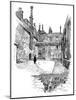 'Old Charterhouse: In Washhouse Court', 1886-Joseph Pennell-Mounted Giclee Print