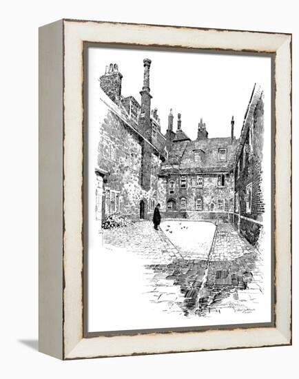'Old Charterhouse: In Washhouse Court', 1886-Joseph Pennell-Framed Premier Image Canvas