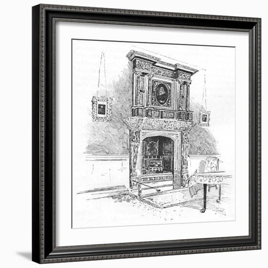 'Old Charterhouse: Mantelpiece in the Master's Lodge', 1886-Joseph Pennell-Framed Giclee Print