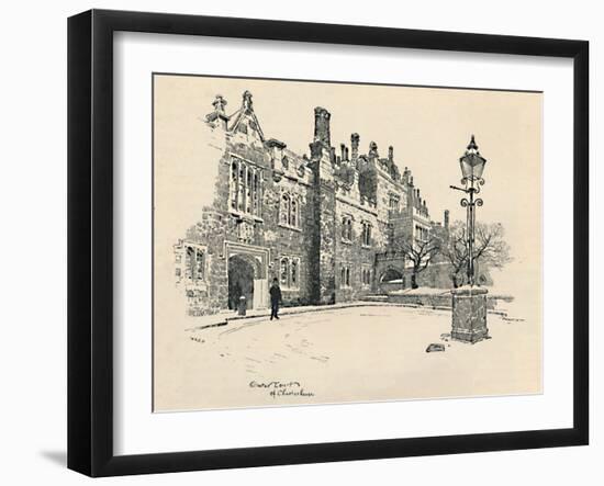 'Old Charterhouse: The Master's Court', 1886-Joseph Pennell-Framed Giclee Print