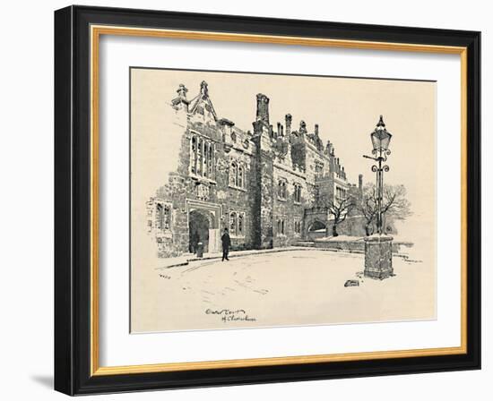 'Old Charterhouse: The Master's Court', 1886-Joseph Pennell-Framed Giclee Print