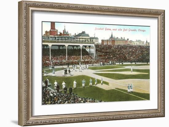 Old Chicago Ball Grounds-null-Framed Art Print