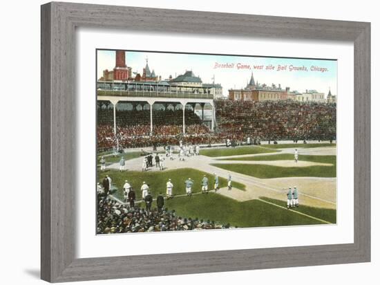 Old Chicago Ball Grounds-null-Framed Art Print