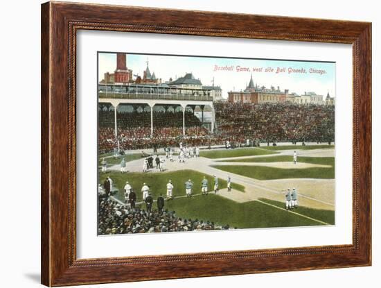 Old Chicago Ball Grounds-null-Framed Art Print