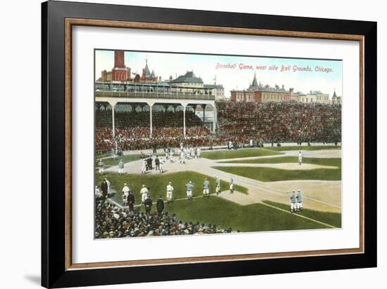 Old Chicago Ball Grounds-null-Framed Art Print