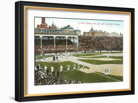 Old Chicago Ball Grounds-null-Framed Art Print