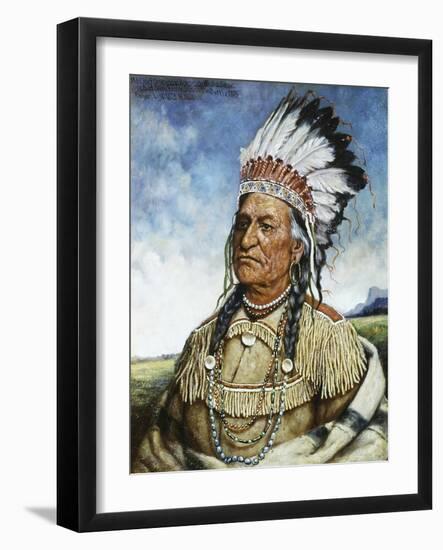 Old Chief American Horse-Henri Edmond Cross-Framed Giclee Print