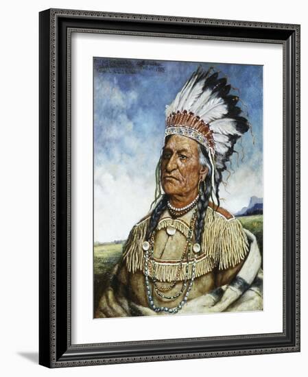 Old Chief American Horse-Henri Edmond Cross-Framed Giclee Print