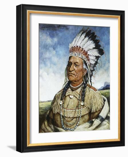 Old Chief American Horse-Henri Edmond Cross-Framed Giclee Print