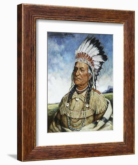 Old Chief American Horse-Henri Edmond Cross-Framed Giclee Print