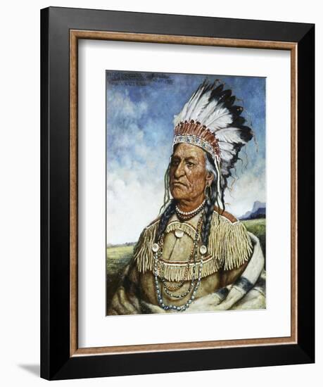 Old Chief American Horse-Henri Edmond Cross-Framed Giclee Print