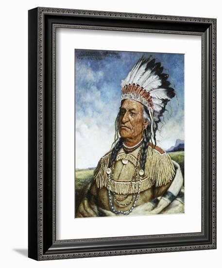 Old Chief American Horse-Henri Edmond Cross-Framed Giclee Print