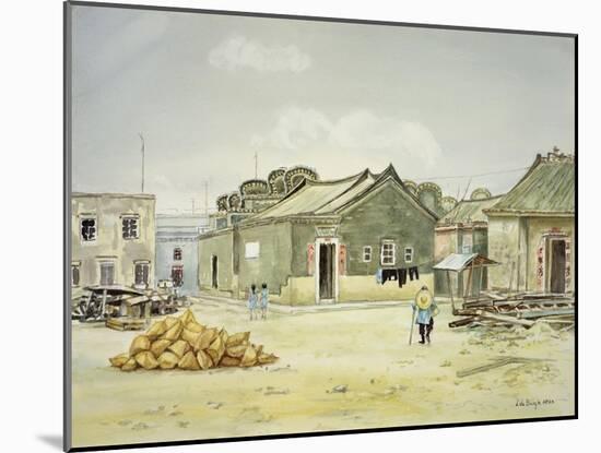 Old China, Village in Hong Kong, New Territories 1971-Lydia de Burgh-Mounted Giclee Print