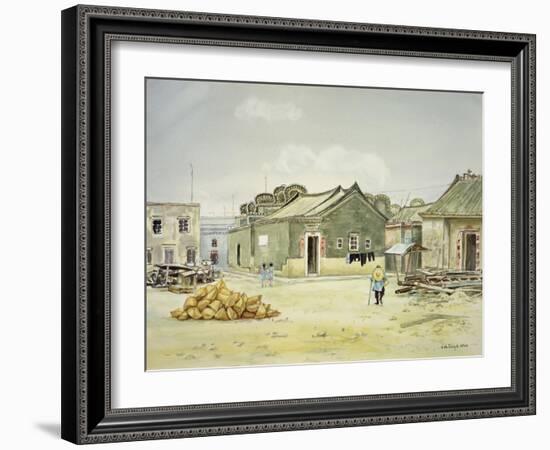 Old China, Village in Hong Kong, New Territories 1971-Lydia de Burgh-Framed Giclee Print