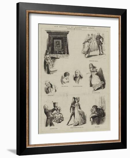 Old Christmas by Washington Irving-Randolph Caldecott-Framed Giclee Print