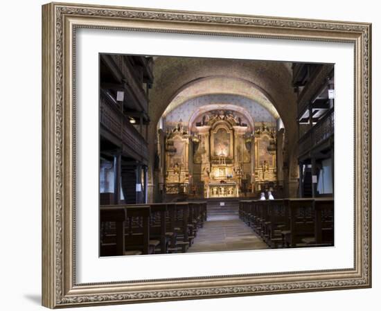 Old Church in St. Etienne De Baigorry, Basque Country, Pyrenees-Atlantiques, Aquitaine, France-R H Productions-Framed Photographic Print