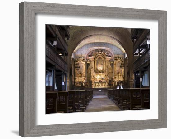 Old Church in St. Etienne De Baigorry, Basque Country, Pyrenees-Atlantiques, Aquitaine, France-R H Productions-Framed Photographic Print