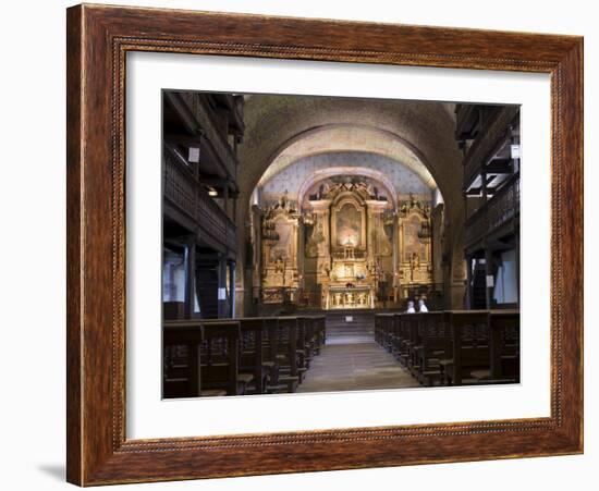 Old Church in St. Etienne De Baigorry, Basque Country, Pyrenees-Atlantiques, Aquitaine, France-R H Productions-Framed Photographic Print