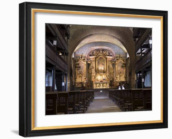 Old Church in St. Etienne De Baigorry, Basque Country, Pyrenees-Atlantiques, Aquitaine, France-R H Productions-Framed Photographic Print