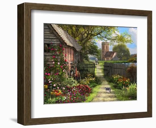 Old Church Path-Dominic Davison-Framed Premium Giclee Print