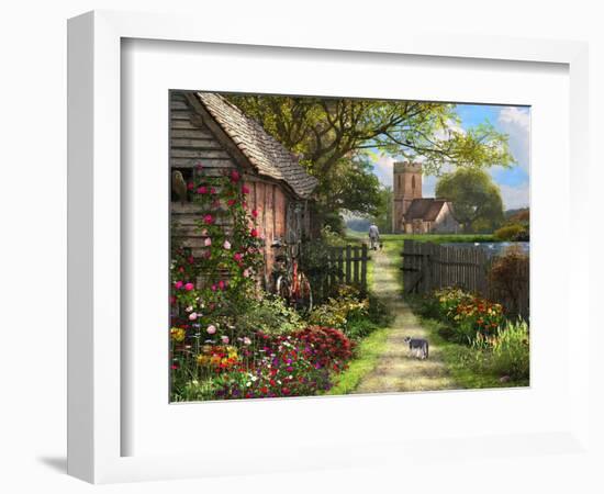 Old Church Path-Dominic Davison-Framed Premium Giclee Print