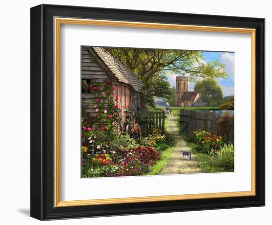 Old Church Path-Dominic Davison-Framed Premium Giclee Print