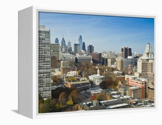 Old City and Independence National Historic Park, Downtown, Philadelphia, Pennsylvania, USA-Alan Copson-Framed Premier Image Canvas