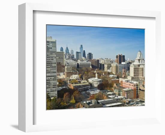 Old City and Independence National Historic Park, Downtown, Philadelphia, Pennsylvania, USA-Alan Copson-Framed Photographic Print