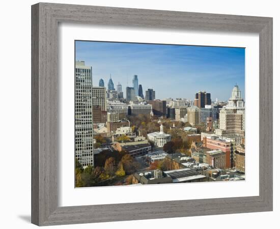 Old City and Independence National Historic Park, Downtown, Philadelphia, Pennsylvania, USA-Alan Copson-Framed Photographic Print