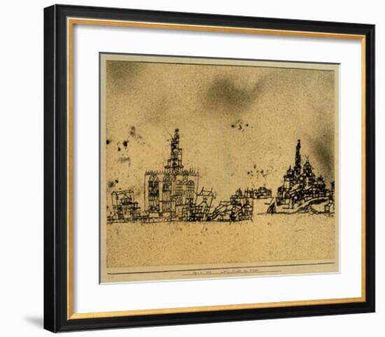 Old City by the Water-Paul Klee-Framed Giclee Print