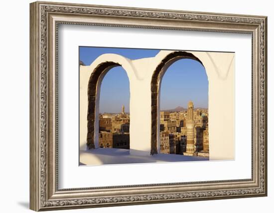 Old City of Sanaa, UNESCO World Heritage Site, Yemen, Middle East-Bruno Morandi-Framed Photographic Print