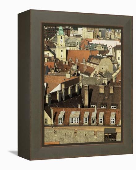 Old City Wall and City, Bratislava, Slovakia-Upperhall-Framed Premier Image Canvas