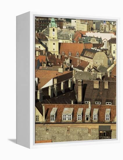 Old City Wall and City, Bratislava, Slovakia-Upperhall-Framed Premier Image Canvas