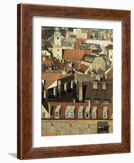 Old City Wall and City, Bratislava, Slovakia-Upperhall-Framed Photographic Print