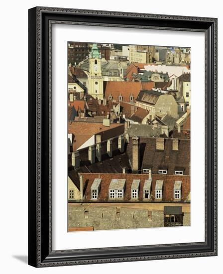 Old City Wall and City, Bratislava, Slovakia-Upperhall-Framed Photographic Print