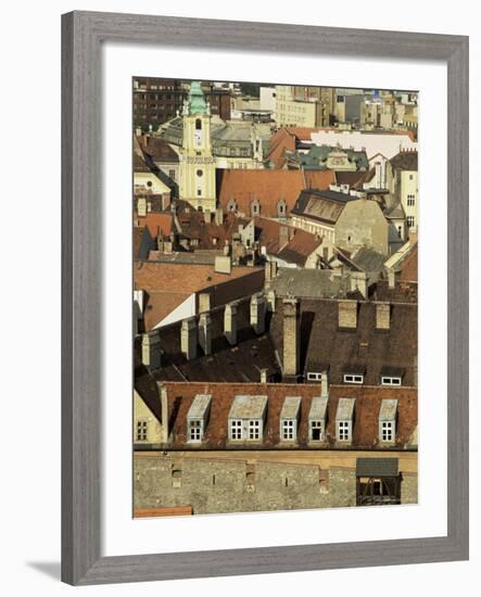 Old City Wall and City, Bratislava, Slovakia-Upperhall-Framed Photographic Print