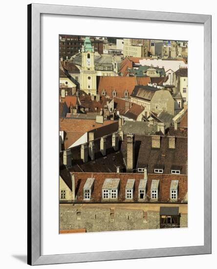 Old City Wall and City, Bratislava, Slovakia-Upperhall-Framed Photographic Print