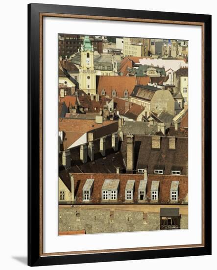 Old City Wall and City, Bratislava, Slovakia-Upperhall-Framed Photographic Print