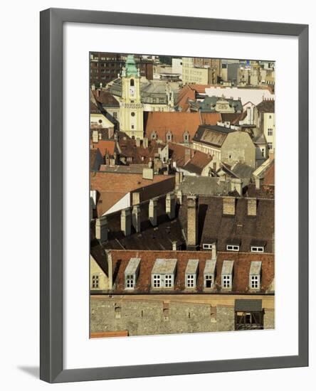 Old City Wall and City, Bratislava, Slovakia-Upperhall-Framed Photographic Print