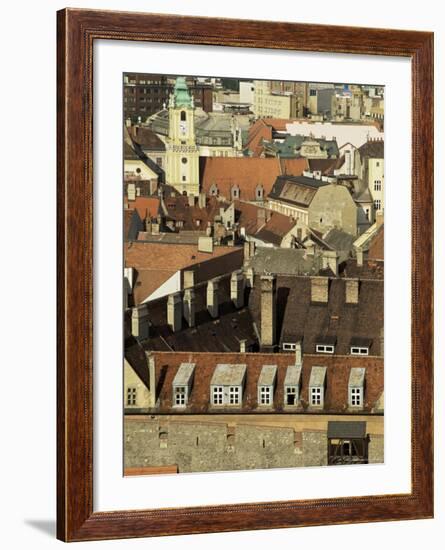 Old City Wall and City, Bratislava, Slovakia-Upperhall-Framed Photographic Print