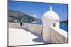 Old City walls and view of coast, Dubrovnik Old Town, UNESCO World Heritage Site, Dubrovnik, Dalmat-Neale Clark-Mounted Photographic Print
