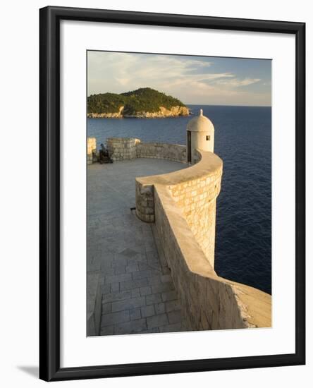 Old city walls built 10th century, Dubrovnik, Dalmatia, Croatia-Merrill Images-Framed Photographic Print