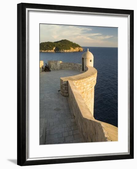 Old city walls built 10th century, Dubrovnik, Dalmatia, Croatia-Merrill Images-Framed Photographic Print