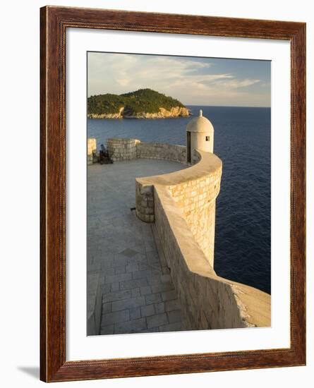 Old city walls built 10th century, Dubrovnik, Dalmatia, Croatia-Merrill Images-Framed Photographic Print