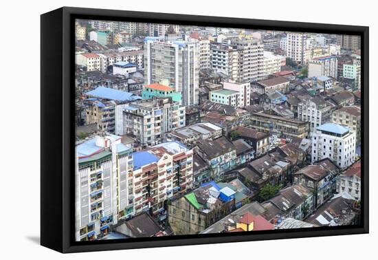 Old City, Yangon (Rangoon), Myanmar (Burma), Asia-Nathalie Cuvelier-Framed Premier Image Canvas