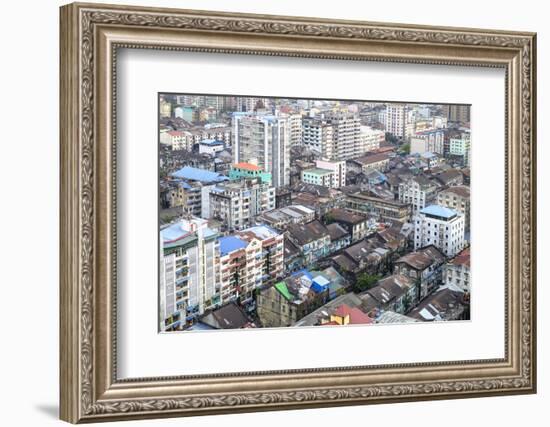 Old City, Yangon (Rangoon), Myanmar (Burma), Asia-Nathalie Cuvelier-Framed Photographic Print