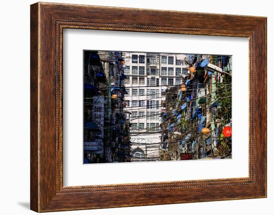 Old City, Yangon (Rangoon), Myanmar (Burma), Asia-Nathalie Cuvelier-Framed Photographic Print